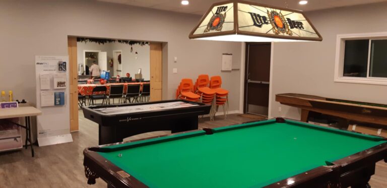 The Dyment Recreation Hall has a new addition, following extensive repairs after a flood in 2022. The new addition and repairs were funded by the community and with support from the Nuclear Waste Management Organization.