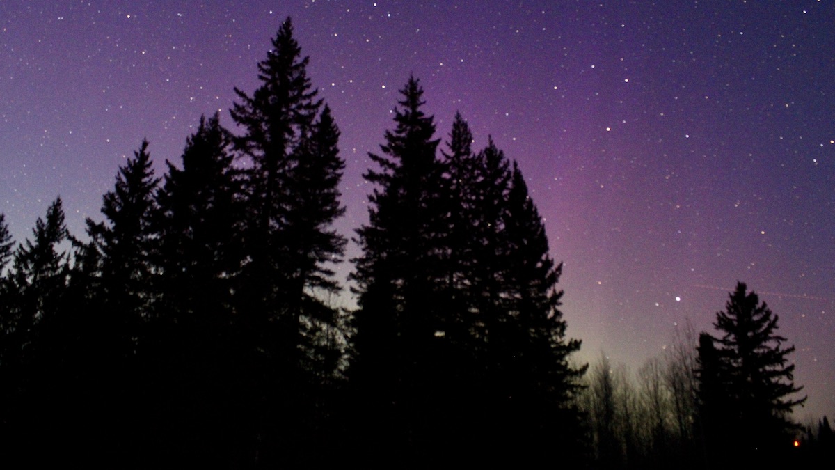 The night sky over Borups Corners, Northwestern Ontario, putting on its most dazzling show! Truly magical to witness the Aurora Borealis dance.