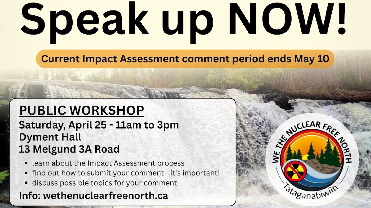 Public Workshop with We The Nuclear Free North on April 22